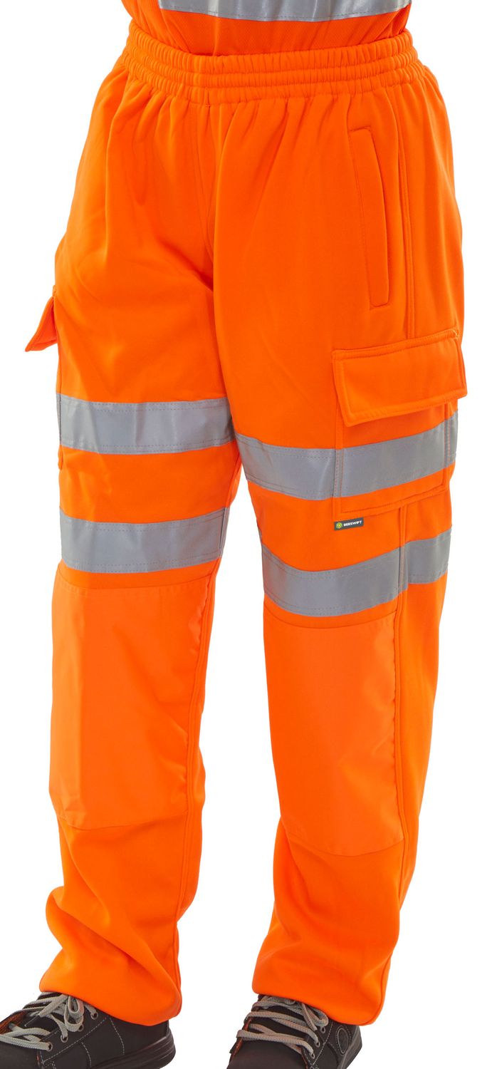 Fleece Jogger Hi-Vis Trousers Orange