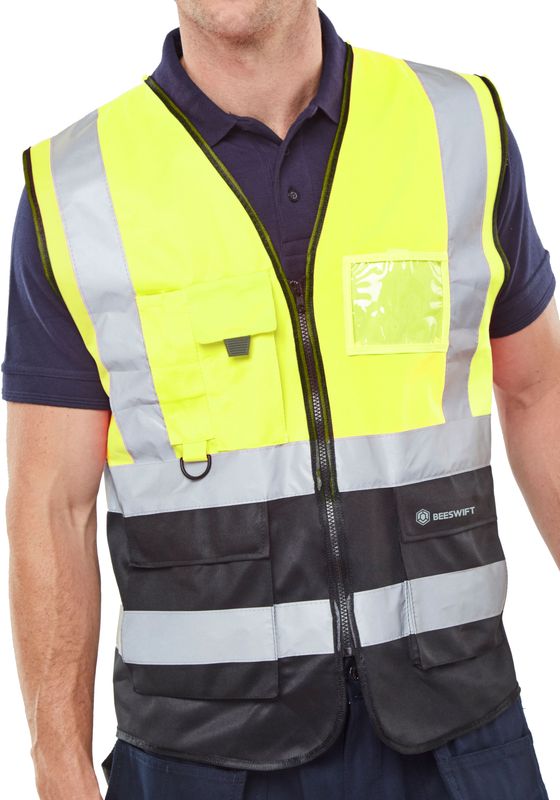 Hi-Vis Two Tone Executive ID Vest Saturn