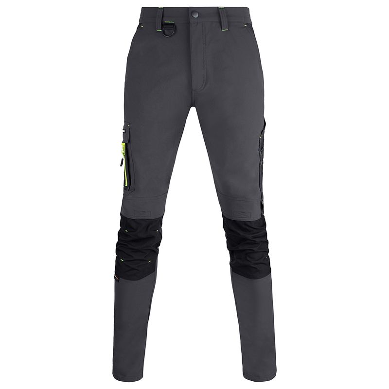 Flex Workwear Two-Tone Trousers (Grey/Black)