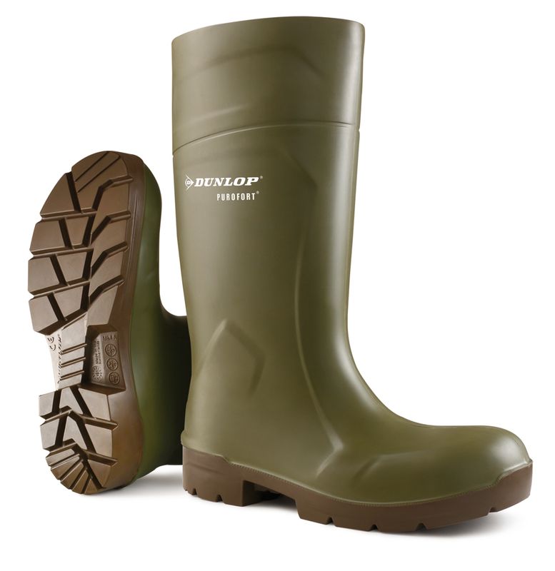 Dunlop Purofort Multigrip Safety Wellingtons (Green)