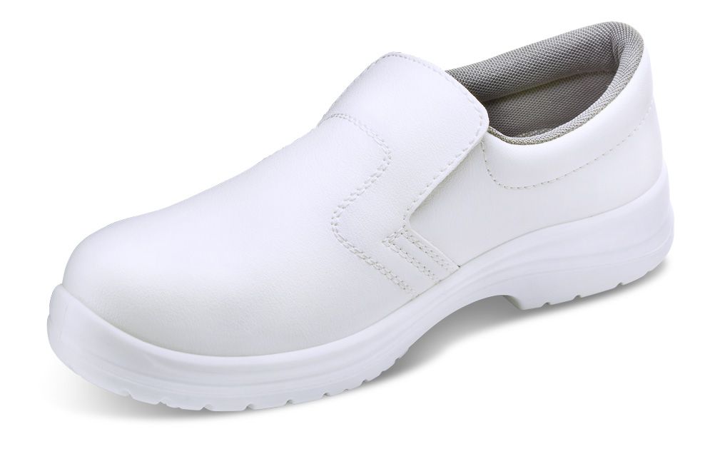 Micro-Fibre Slip On Shoe S2 (White)