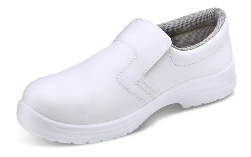 Micro-Fibre Slip On Shoe S2 (White)