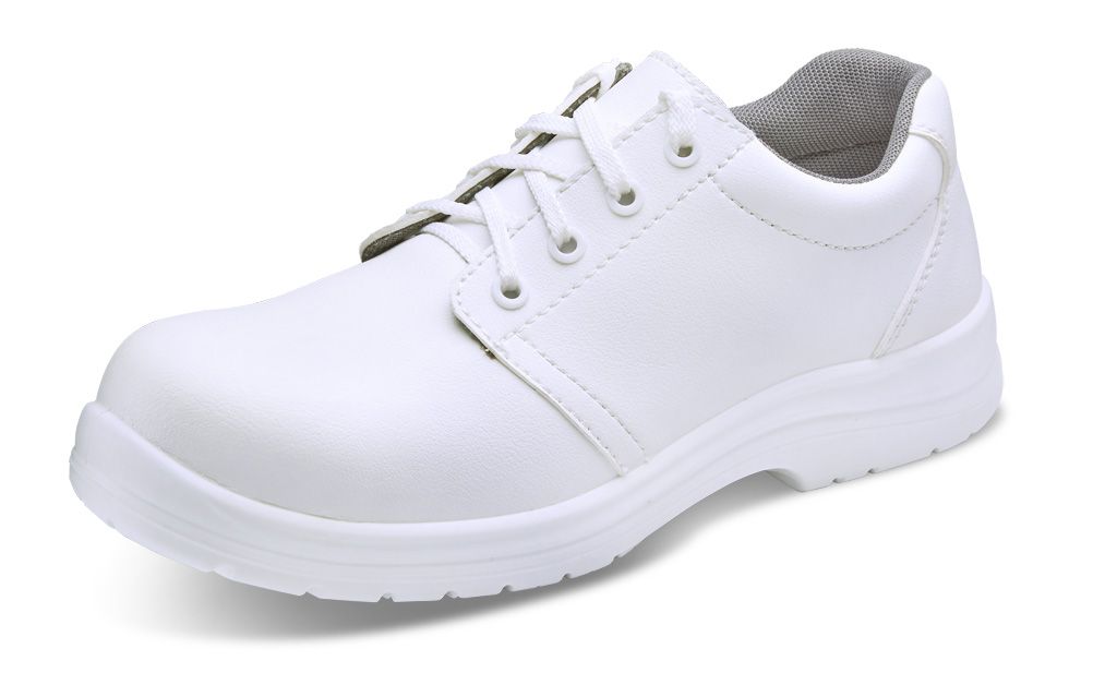 Micro-Fibre Tie Shoe S2 (White)