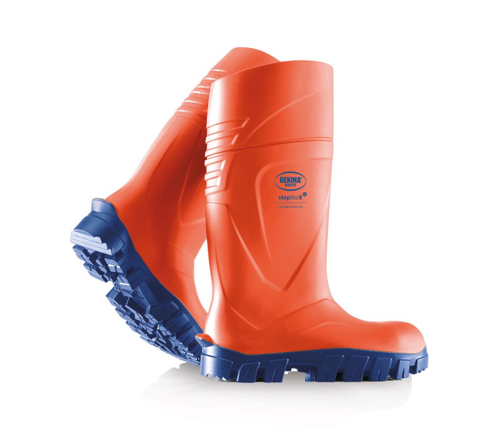 Bekina Steplite X Thermoprotec Full Safety Non Metalic Wellingtons S5 (Orange)