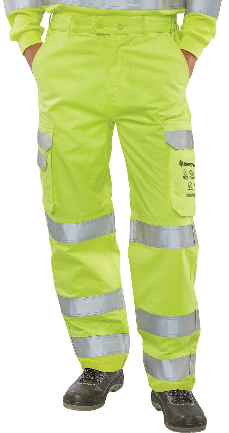 Arc Compliant Hi-Vis Trousers (Saturn Yellow)