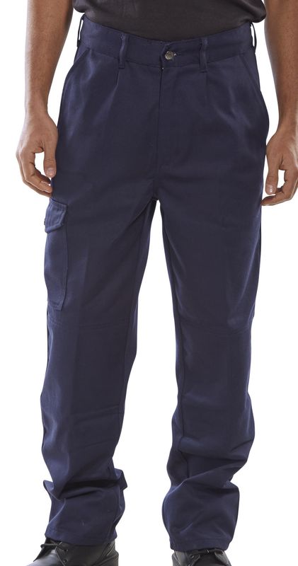 Heavyweight Drivers Trousers (Navy Blue)