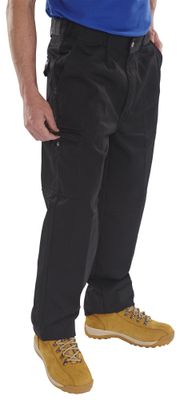 Heavyweight Drivers Trousers (Black)