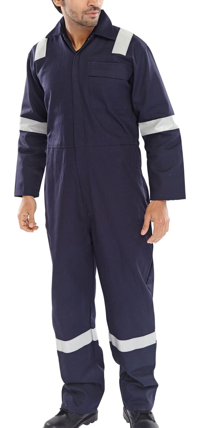 Nordic Design Fire Retardant Boilersuit (Navy Blue)