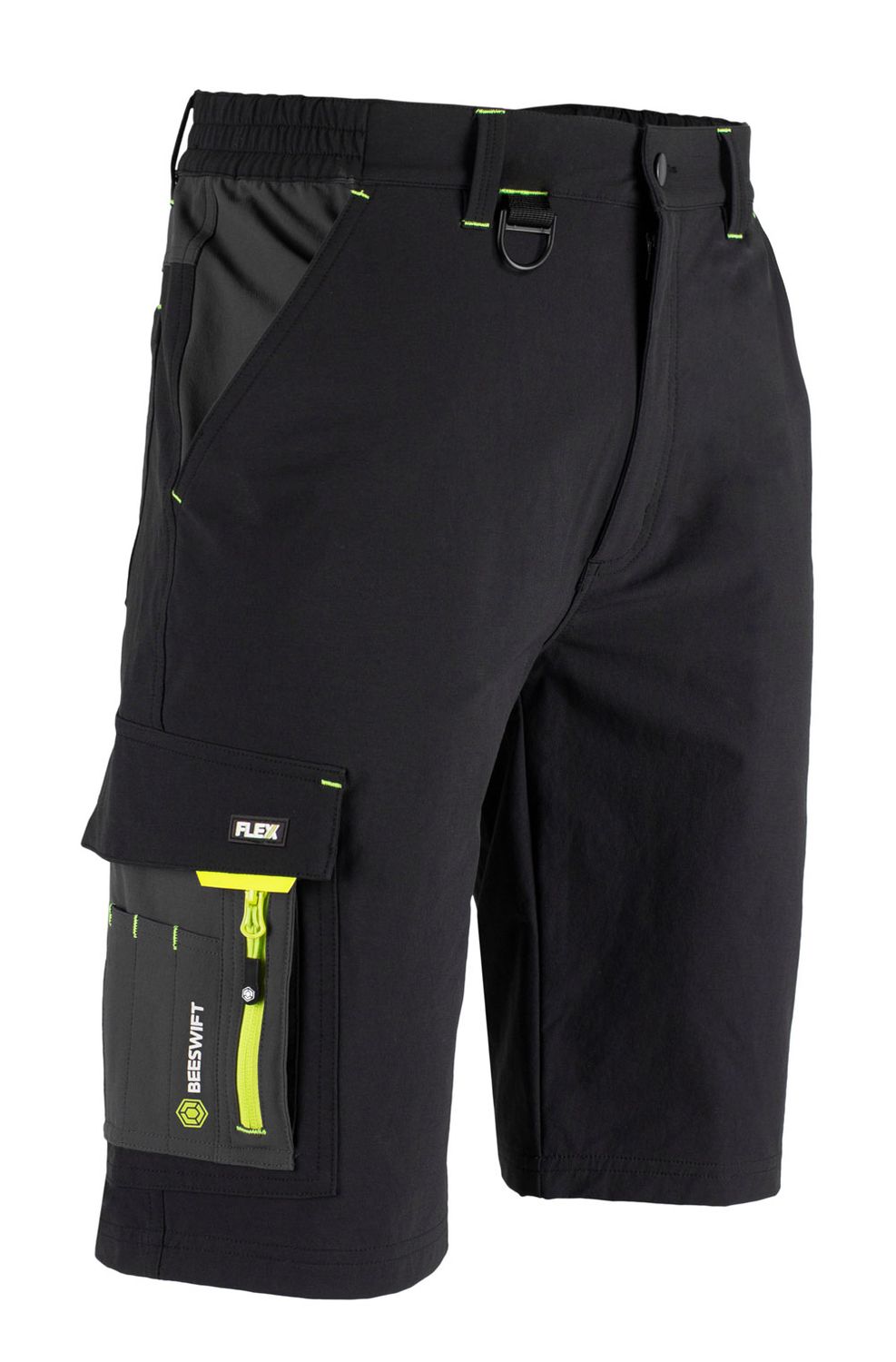 Flex Workwear Shorts (Black/Grey)