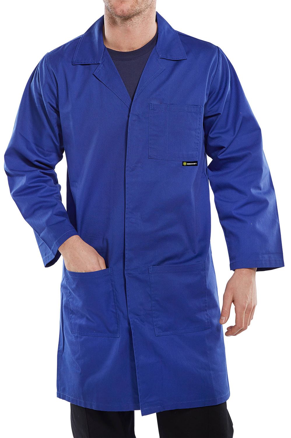 Poly Cotton Warehouse Coat (Royal Blue)