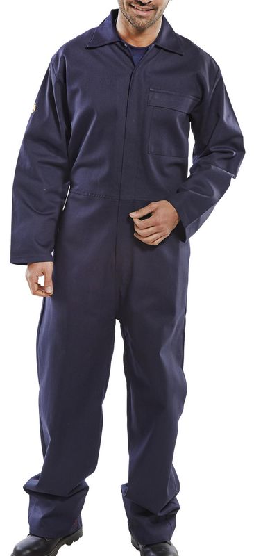 Fire Retardant Boilersuit (Navy Blue)