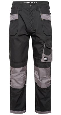 JCB Workwear Trade Plus Rip Stop Trousers (Black/Grey)