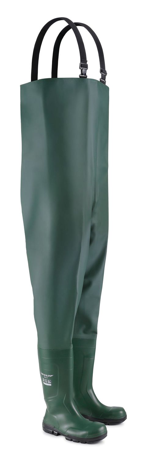 Dunlop Work-It Full Safety Chest Wader (Green)
