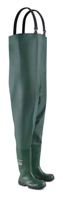 Dunlop Work-It Full Safety Chest Wader (Green)