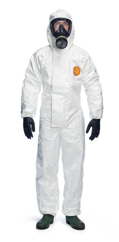 Hooded Disposable Coverall (White)
