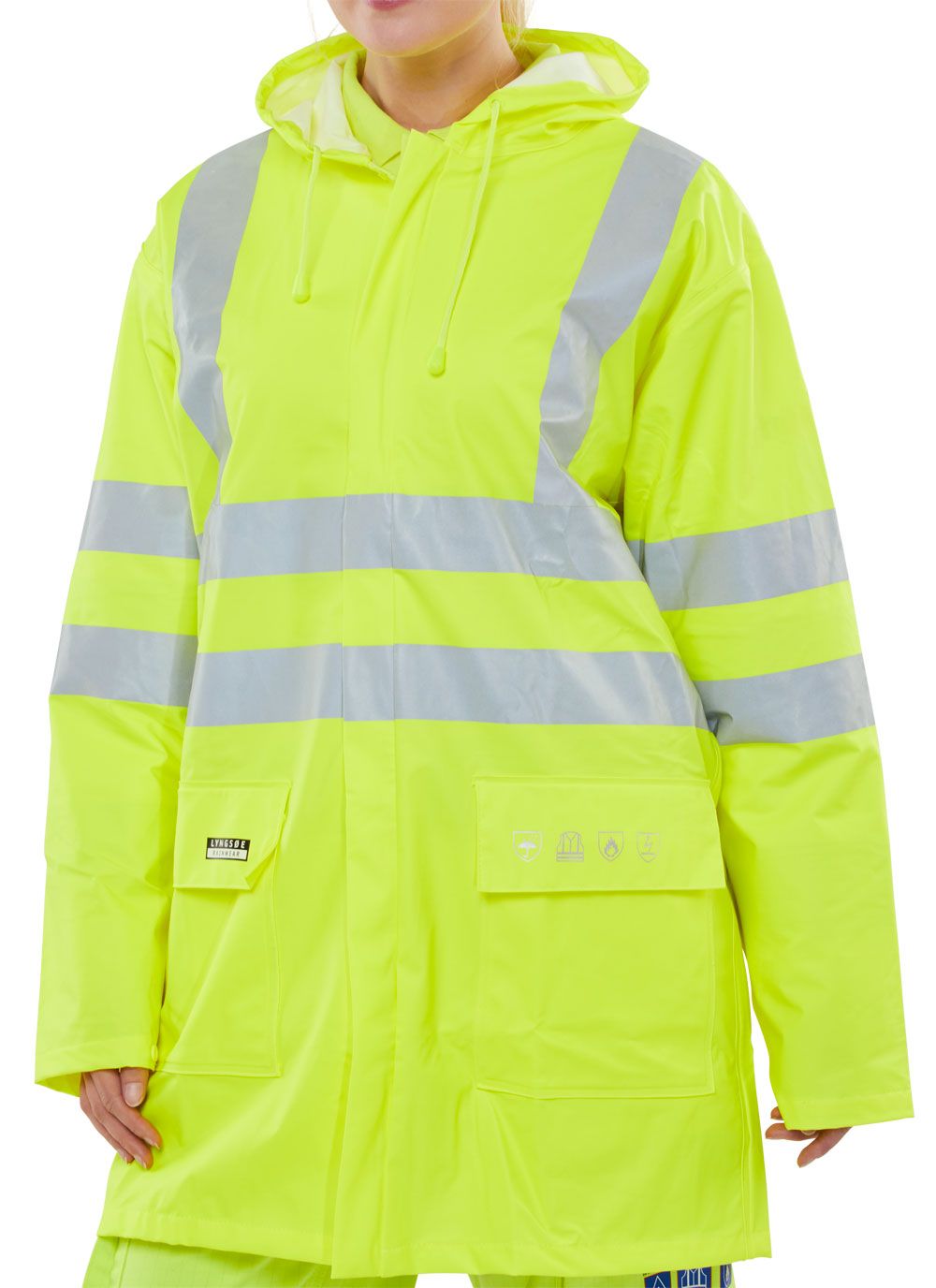 Fire Retardant Hi-Vis Anti-Static Jacket (Saturn Yellow)
