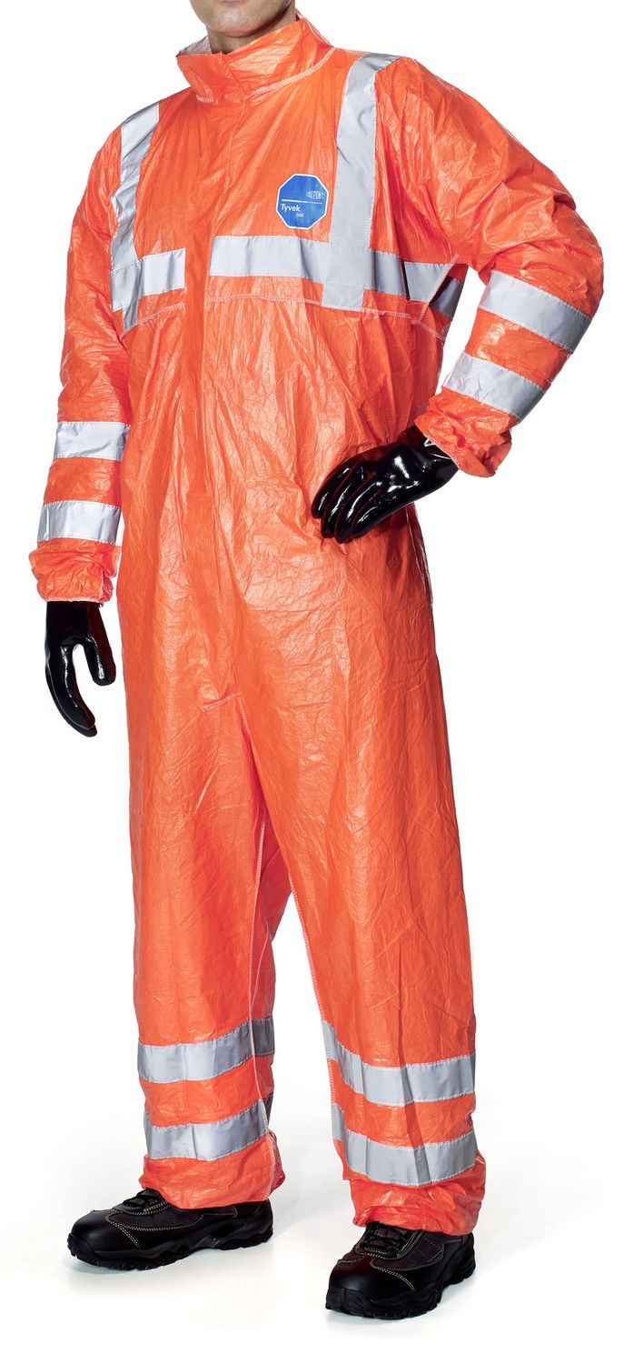 Hi-Vis Disposable Coverall (Orange)