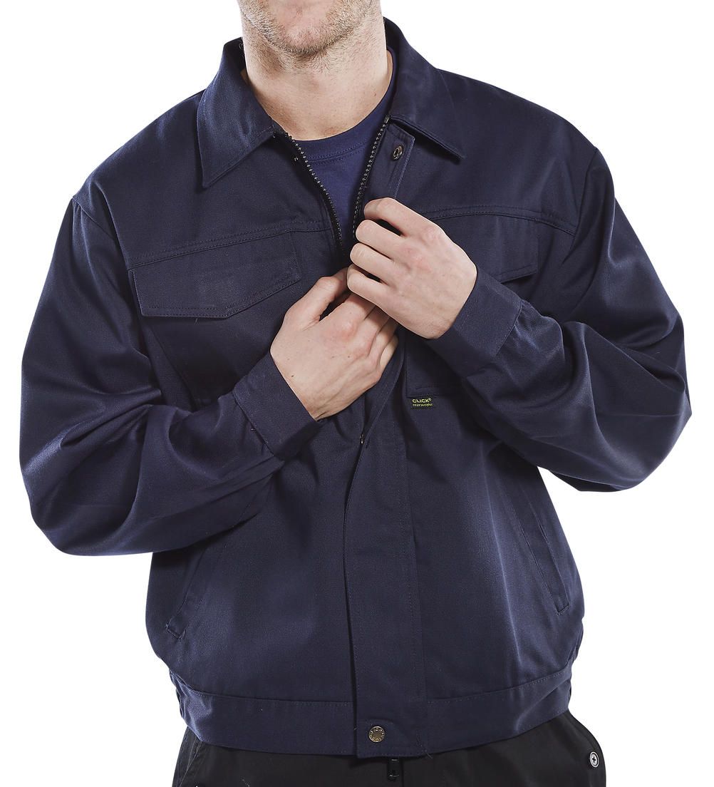 Heavyweight Drivers Jacket (Navy Blue)
