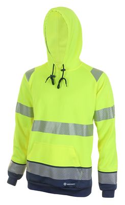 Deltic Hi-Vis Two-Tone Hoodie (Saturn Yellow / Navy)