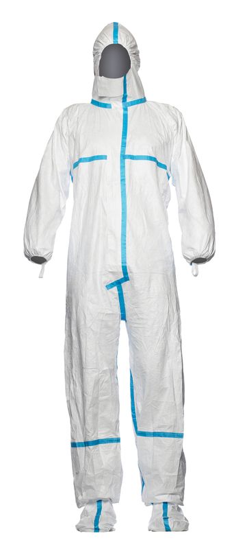 Disposable Coverall With Socks (White)