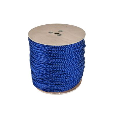 10mm Blue Polypropylene Rope - Strong 3-Strand Twisted Construction for Secure Tying and More