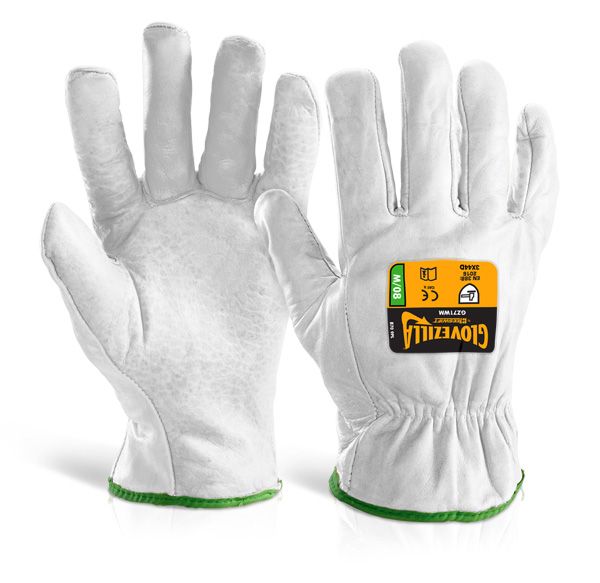 Glovezilla Cut Resistant Drivers Gloves (White)