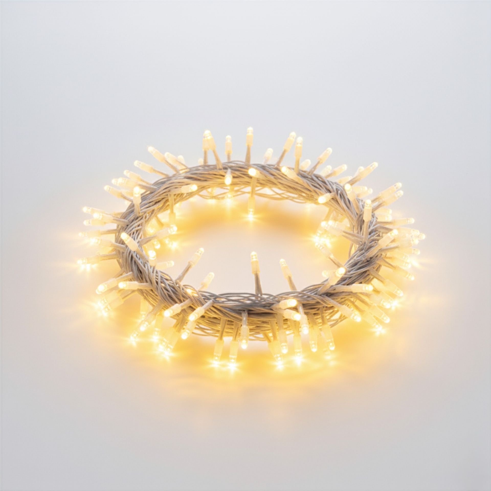 LED Cluster Lights Outdoor Indoor Connectable Rubber Cable Mains Fairy String Lighting Warm White Cool White Copper Gold RGB
