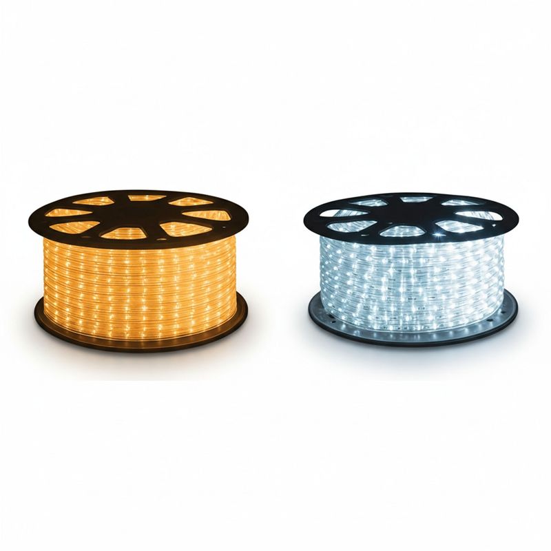 Static LED Rope Light Kit 13mm PVC Tube Warm White or Cool White Indoor Outdoor Static LED Rope Light Kit 13mm PVC Tube Warm White or Cool White Indoor Outdoor