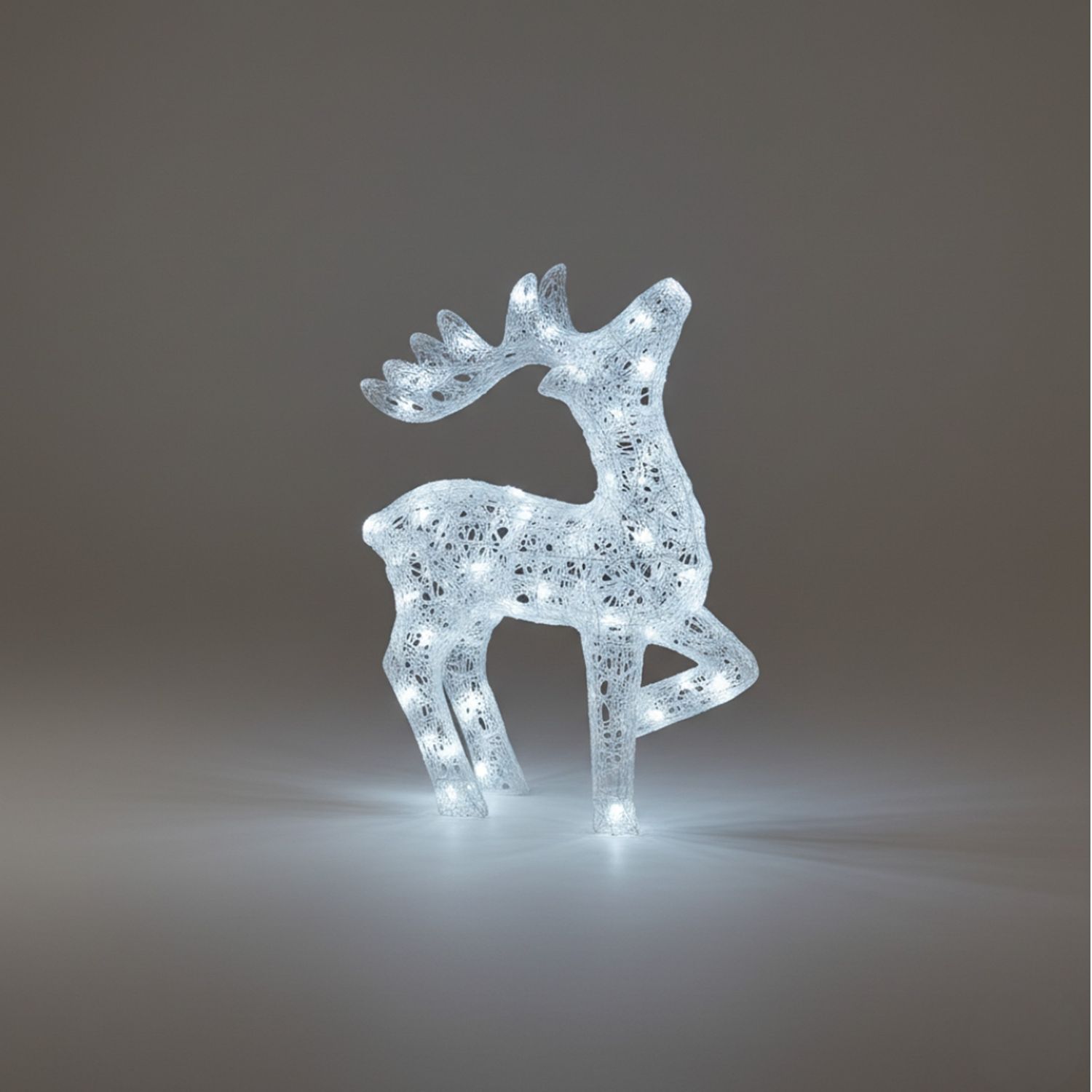 54cm Acrylic LED Deer Christmas Holiday Festive Decoration Outdoor Reindeer Light 80 White LEDs with 5m Cable 54cm Acrylic LED Deer Christmas Holiday Festive Decoration Outdoor Reindeer Light 80 White LEDs with 5m Cable