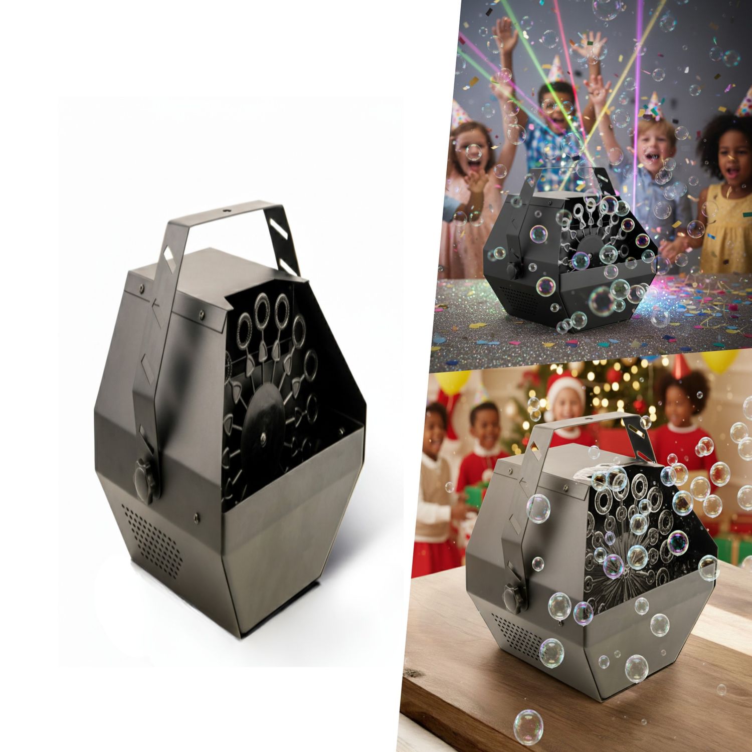 Portable Bubble Effect Machine with Remote Control High Output Lightweight 0.6L Reservoir Ideal for Stage Home Garden Parties Portable Bubble Effect Machine with Remote Control High Output Lightweight 0.6L Reservoir Ideal for Stage Home Garden Parties