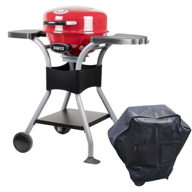 Compact Electric BBQ Grill with Cover