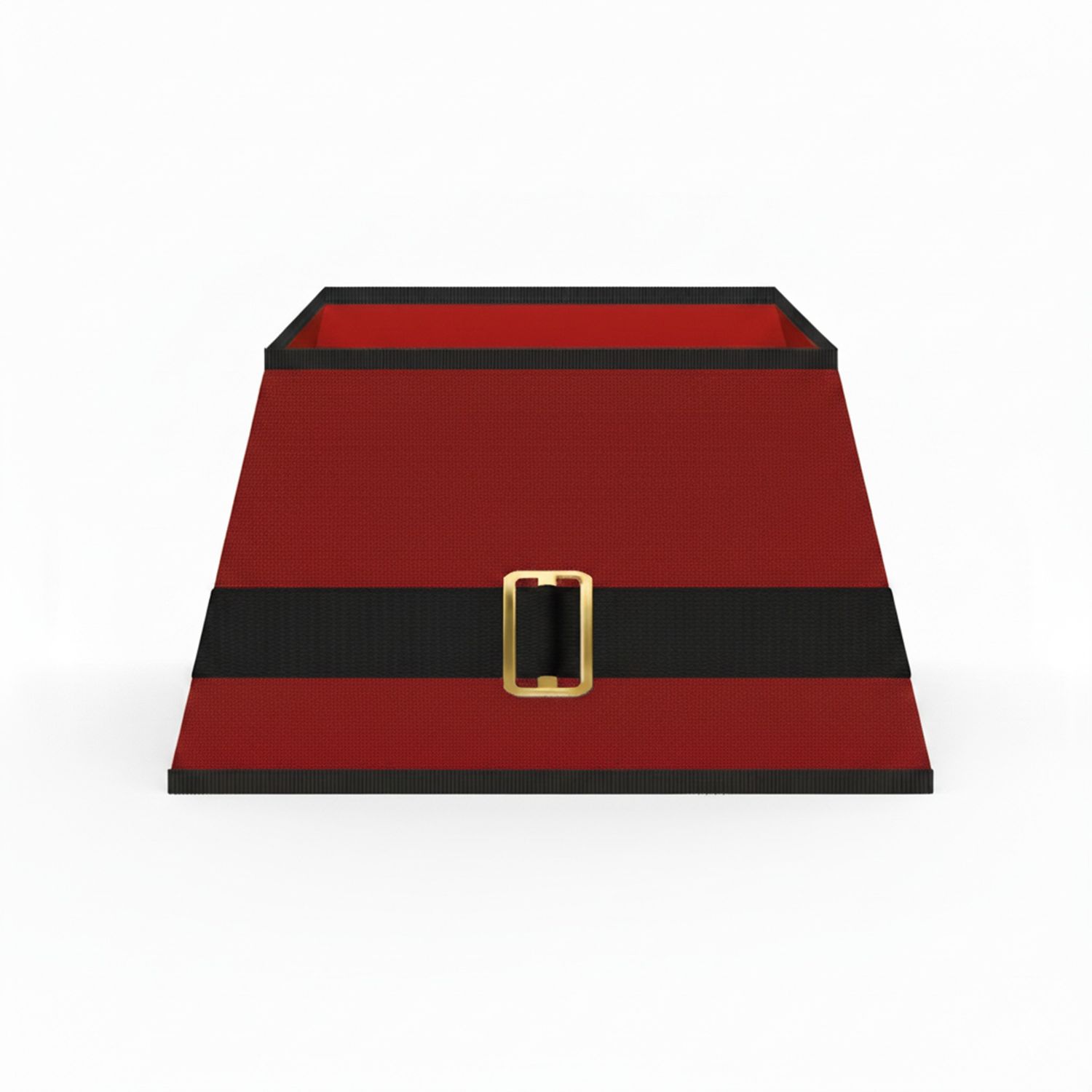 Santas Belt Design Tree Skirt Fun and Quirky Christmas Decoration Hides Tree Base with Hook and Loop Fastening Foldable Storage Santas Belt Design Tree Skirt Fun and Quirky Christmas Decoration Hides Tree Base with Hook and Loop Fastening Foldable Storage