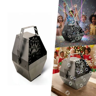 Portable Bubble Effect Machine with Remote Control High Output Lightweight 0.6L Reservoir Ideal for Stage Home Garden Parties