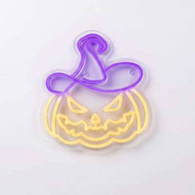 Halloween Pumpkin Neon Light with 2m Cable & Switch Halloween Pumpkin Neon Light with 2m Cable & Switch