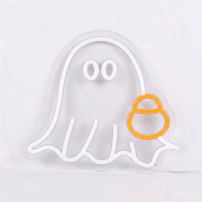 USB Powered Ghost Neon Silhouette Light Wall Decoration USB Powered Ghost Neon Silhouette Light Wall Decoration