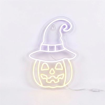 USB Powered Pumpkin Neon Silhouette Light Wall Decoration USB Powered Pumpkin Neon Silhouette Light Wall Decoration