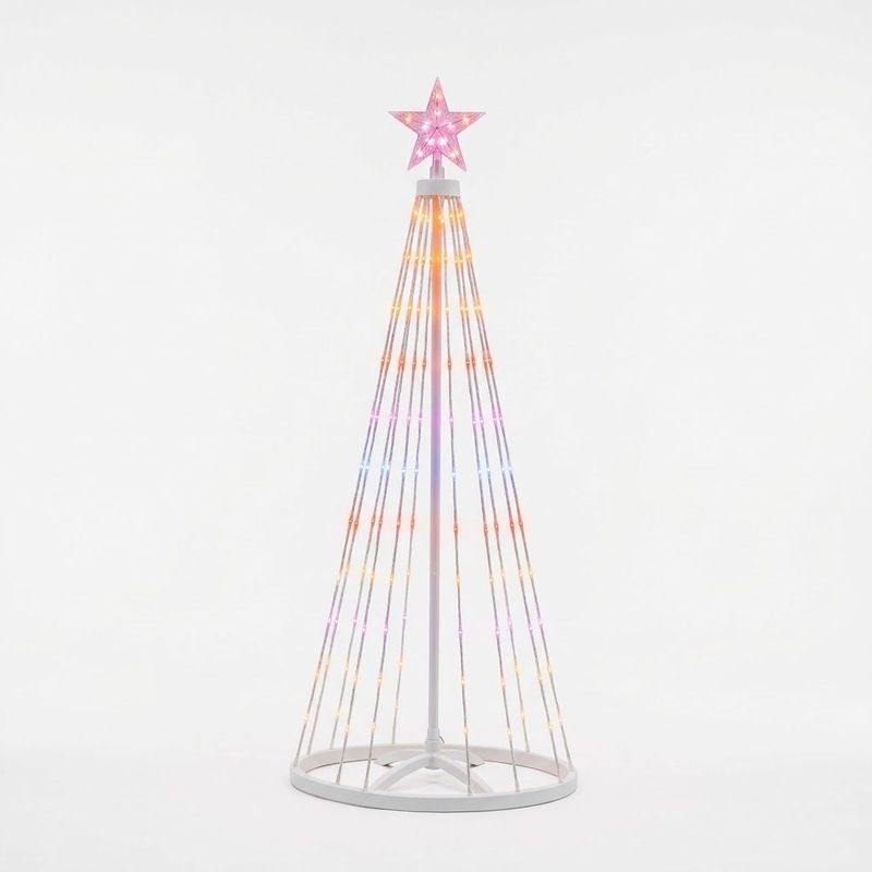 2.1m RGB LED Christmas Star Tree Light 118 LEDs with App & Controller 2.1m RGB LED Christmas Star Tree Light 118 LEDs with App & Controller