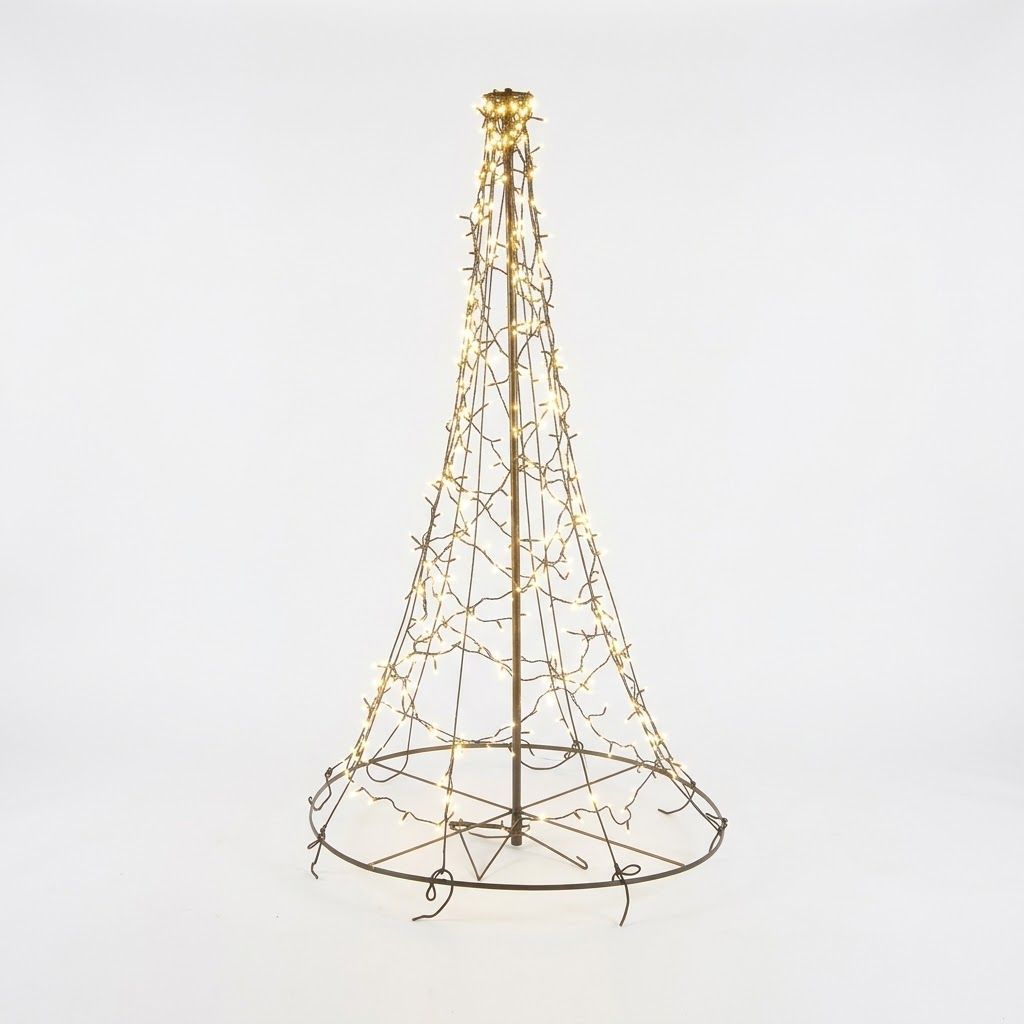1.8m / 6ft Pre-Lit Artificial Christmas Tree with Warm White Twinkle LEDs & Timer