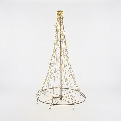 1.8m / 6ft Pre-Lit Artificial Christmas Tree with Warm White Twinkle LEDs & Timer