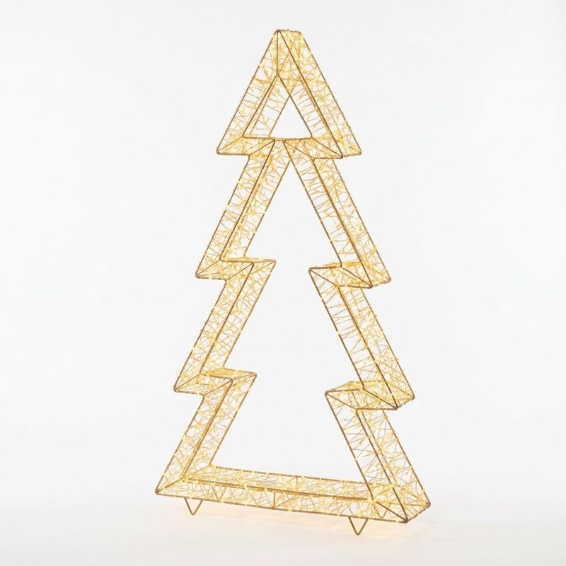 Gold Metal Christmas Tree Light 4800 Micro LEDs with Timer Gold Metal Christmas Tree Light 4800 Micro LEDs with Timer