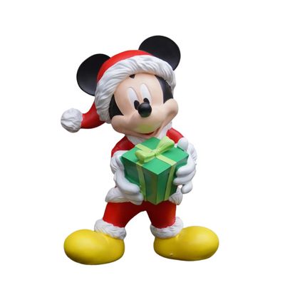 49cm Disney Mickey Mouse Outdoor Christmas Decoration with Santa Hat