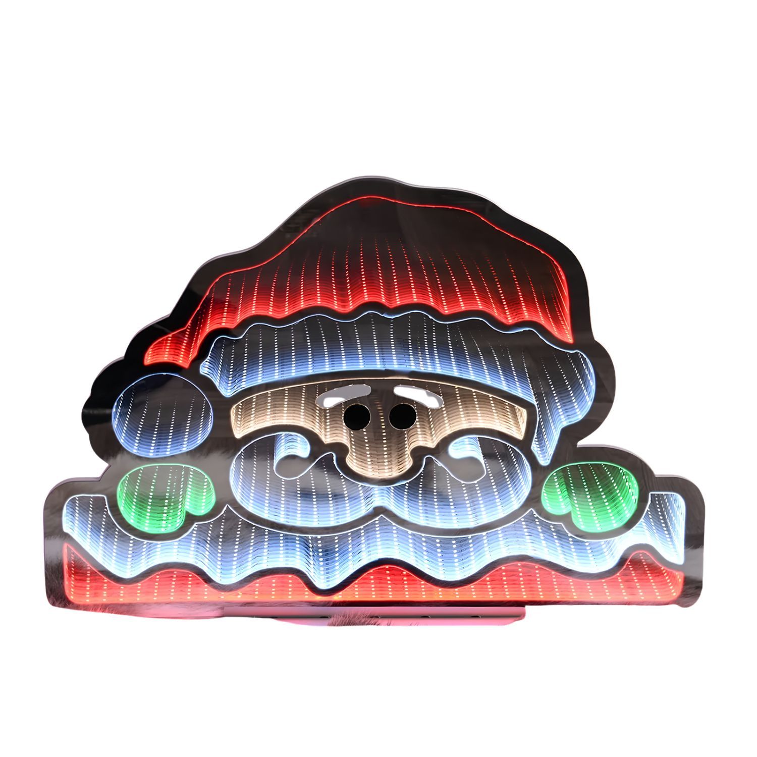 60cm Peeping Santa LED Infinity Christmas Decoration 60cm Peeping Santa LED Infinity Christmas Decoration
