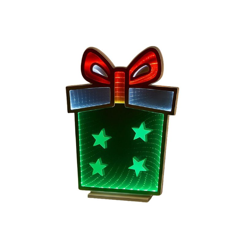 56.2cm LED Infinity Light Christmas Present Decoration 56.2cm LED Infinity Light Christmas Present Decoration
