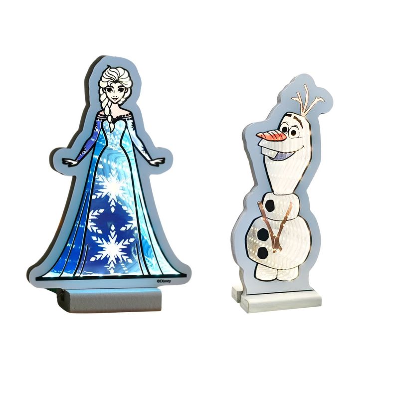 20cm Disney Frozen Elsa & Olaf Infinity Mirror Light Bundle 20cm Disney Frozen Elsa & Olaf Infinity Mirror Light Bundle