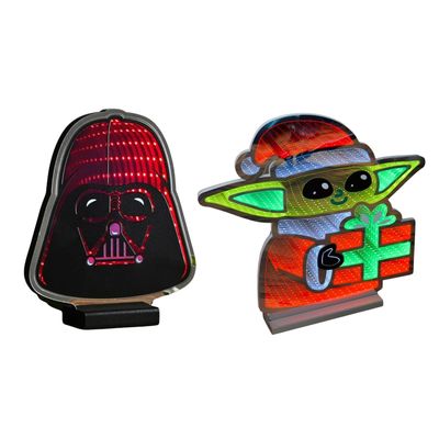20cm Disney Star Wars Darth Vader & 47cm Grogu Infinity Light Bundle 20cm Disney Star Wars Darth Vader & 47cm Grogu Infinity Light Bundle