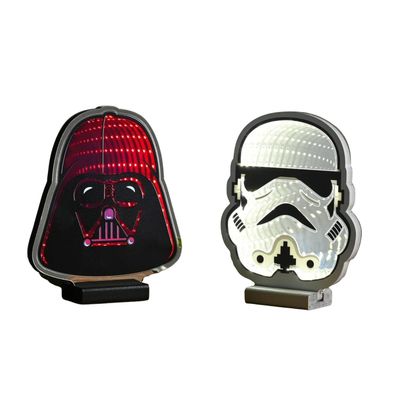 20cm Disney Star Wars Stormtrooper & Darth Vader Infinity Light Bundle 20cm Disney Star Wars Stormtrooper & Darth Vader Infinity Light Bundle
