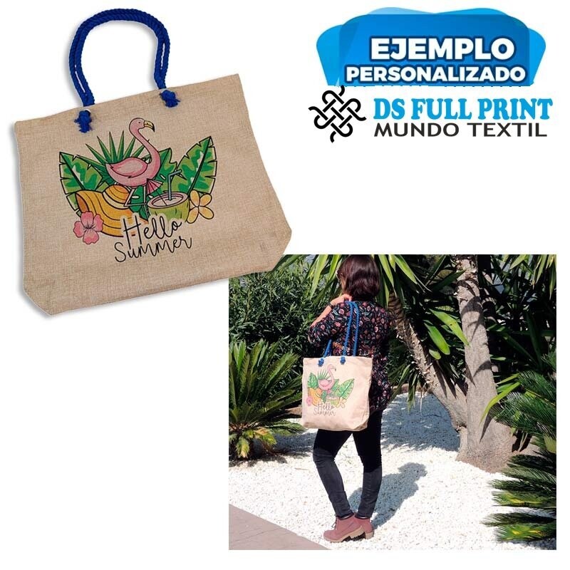 Bolsos con asas de cuerda en distintos colores Bolsos con asas de cuerda en distintos colores