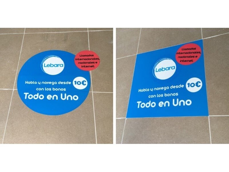 Impresión en Vinilo especiales para suelo con antideslizante