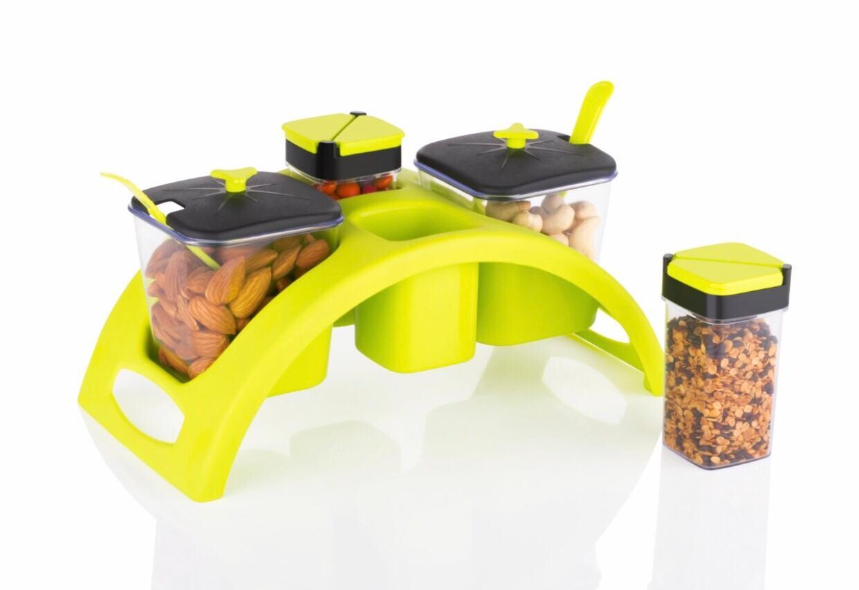 Spice &amp; Pickle Jar Set for Dining (4 Piece Set)