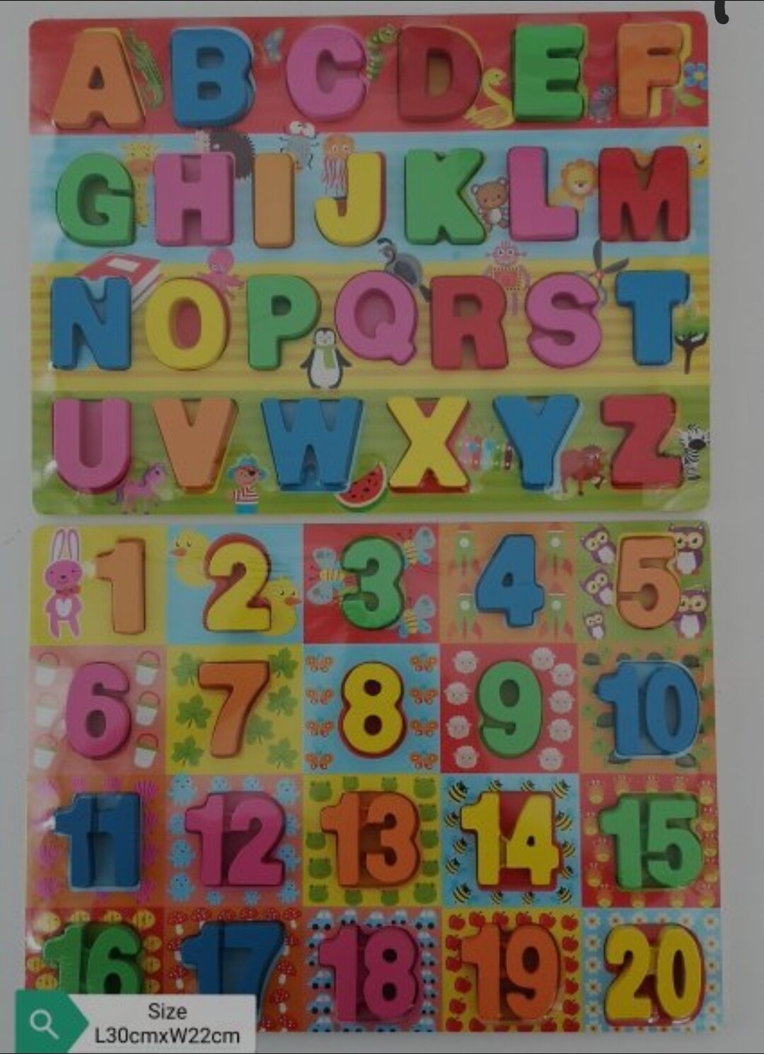 Colorful Chunky Alphabet/Number Each